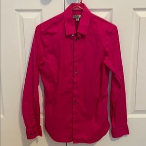 Express men’s 1MX dress shirt Small/Fuscia pink